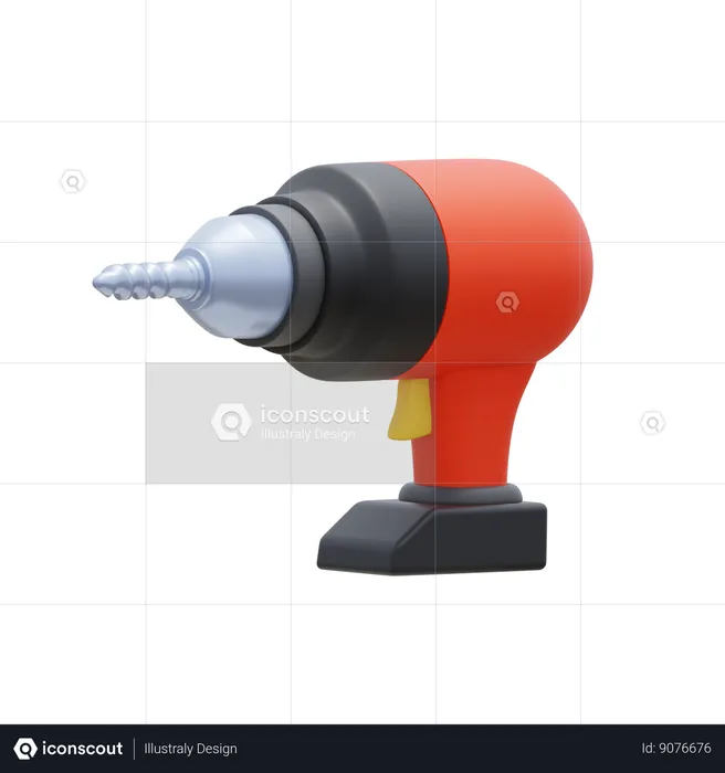 Power Drill  3D Icon