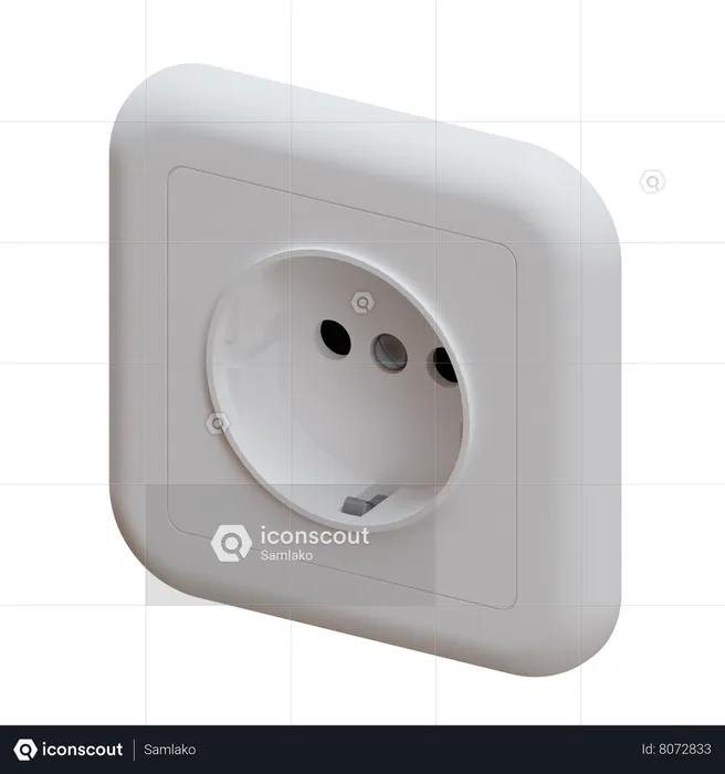 Power Outlet  3D Icon