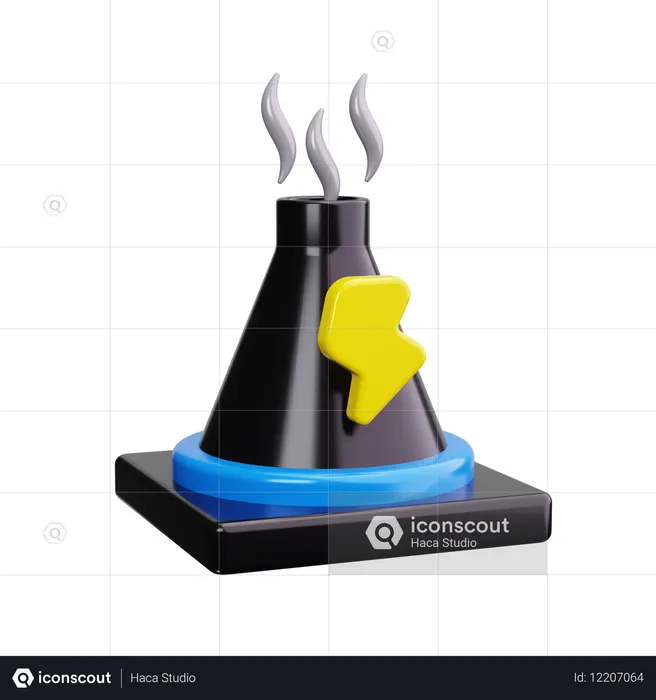 Power Plant  3D Icon