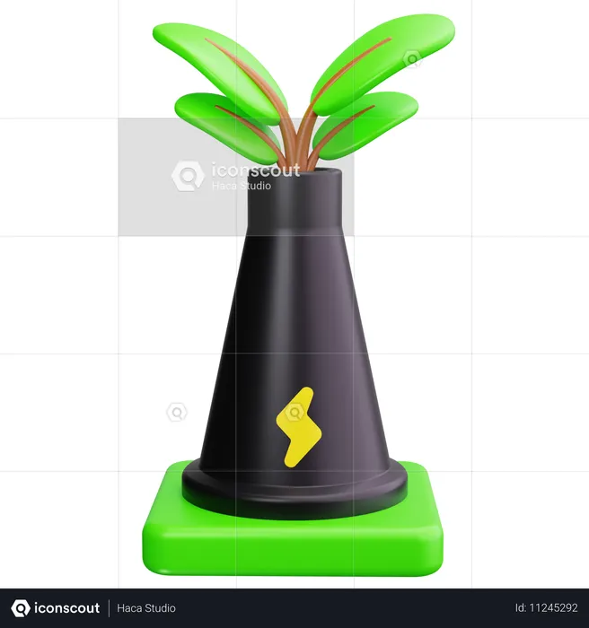 Power Plant  3D Icon