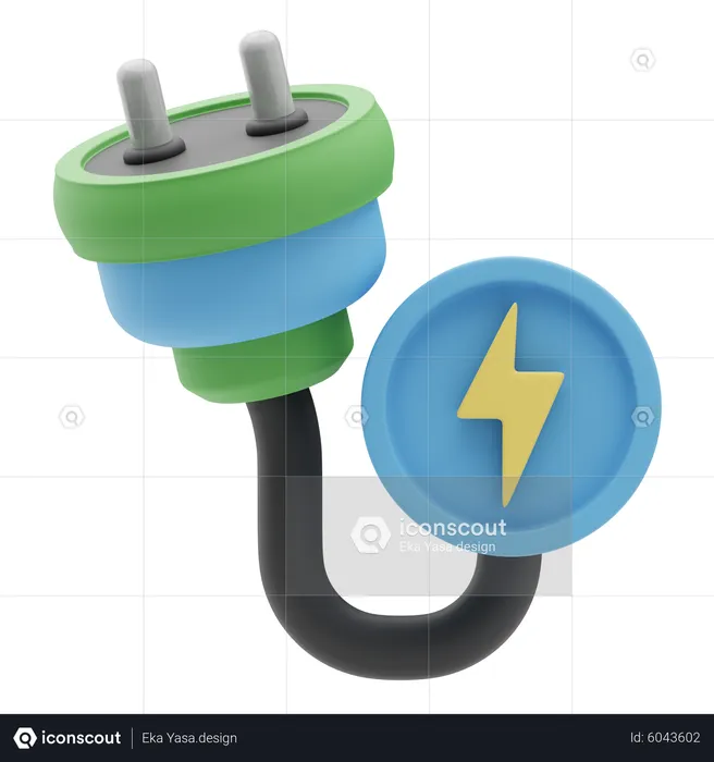 Power Plug  3D Icon