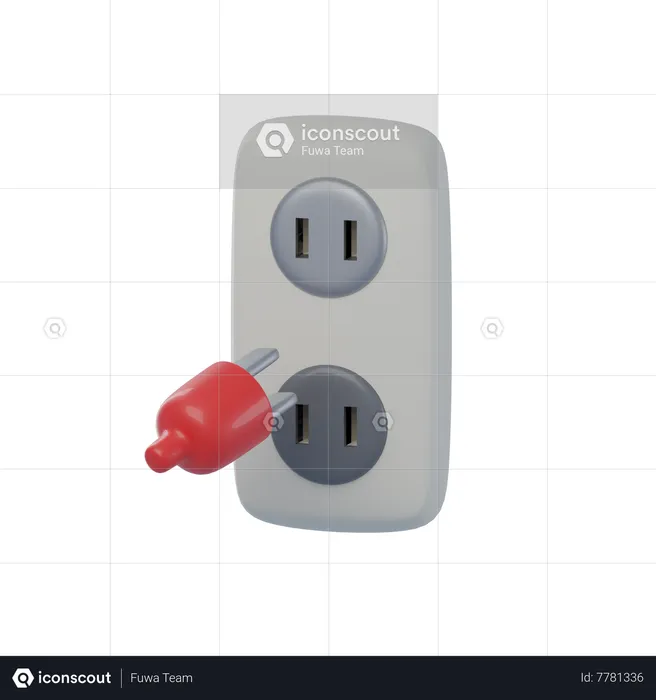 Power Plug  3D Icon