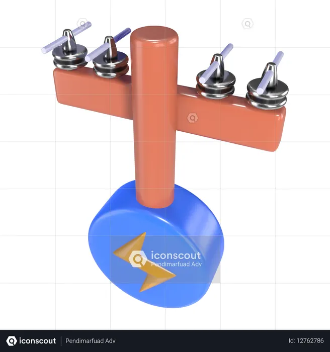 Power Pole  3D Icon
