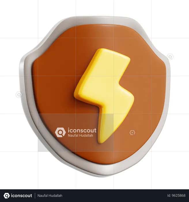 Power Shield  3D Icon