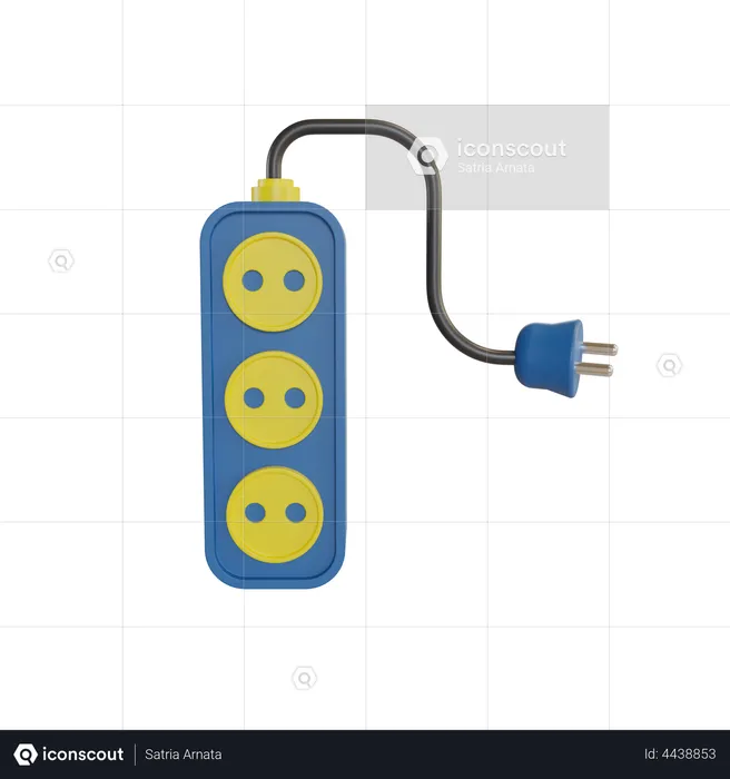 Power Strip  3D Illustration