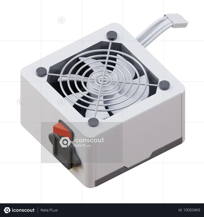Power Supply  3D Icon
