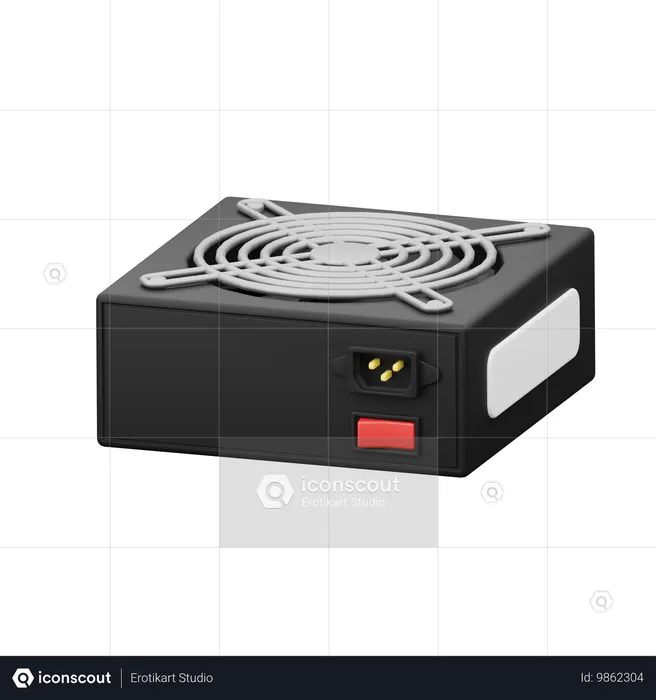 Power Supply  3D Icon