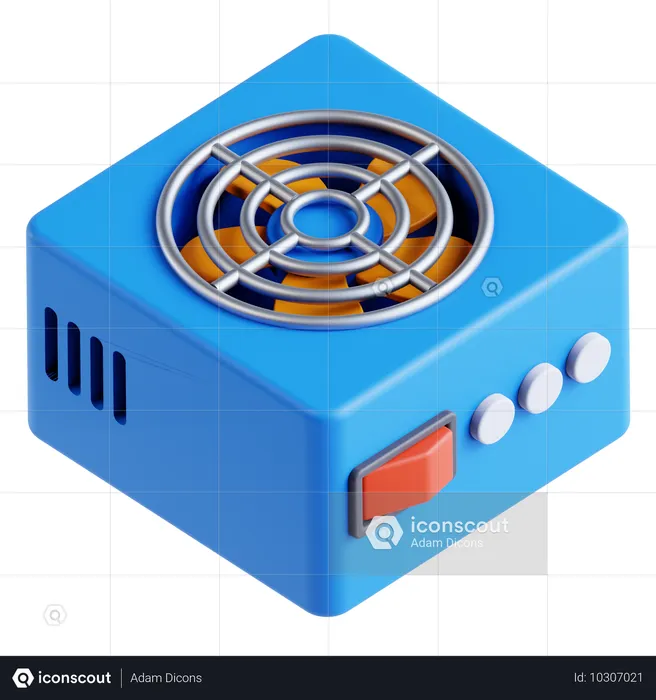 Power Supply  3D Icon