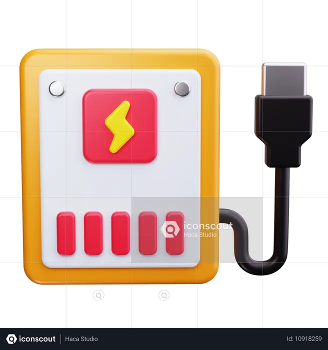 Power Supply  3D Icon