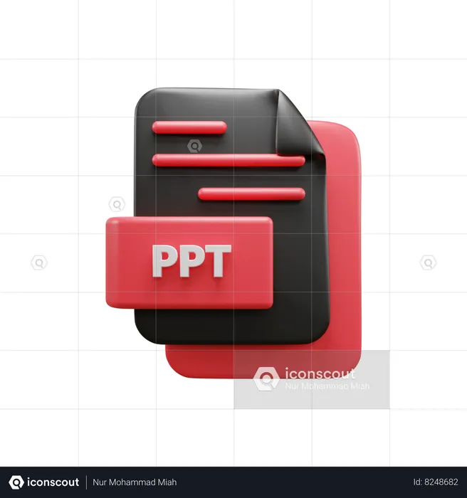 Ppt  3D Icon