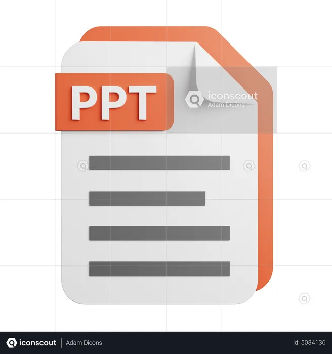 Ppt  3D Icon