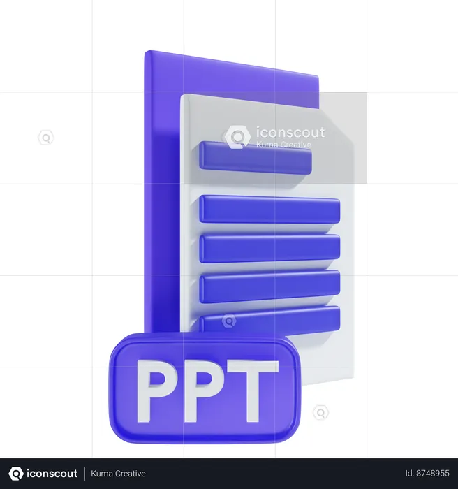 PPT File  3D Icon