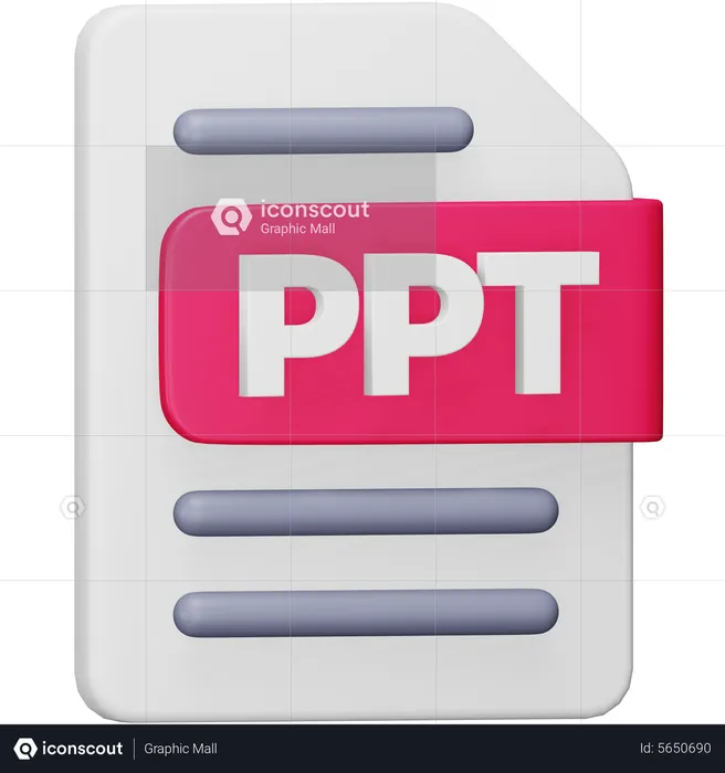 Ppt File  3D Icon