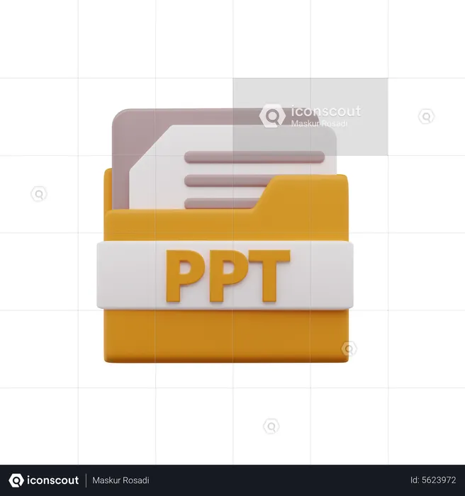 Ppt File  3D Icon