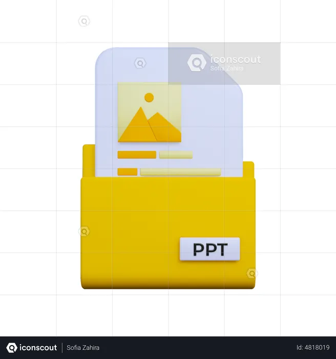 Ppt File  3D Icon