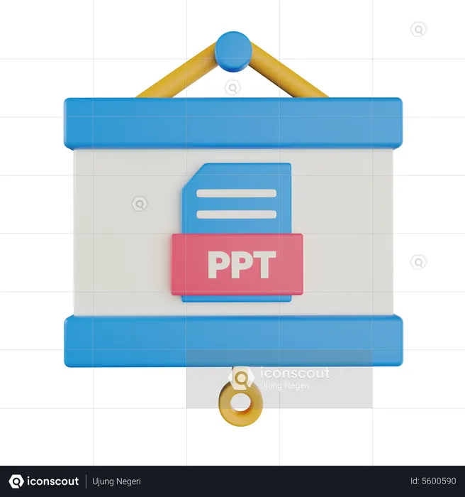 Ppt File  3D Icon