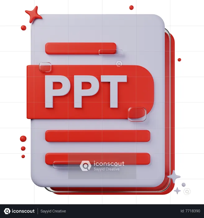 PPT File  3D Icon