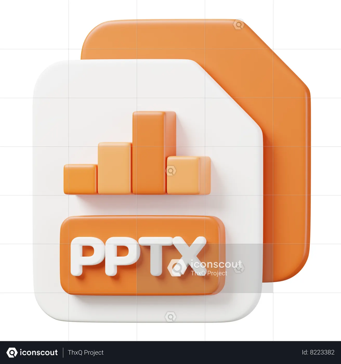 PPTX File 3D Icon download in PNG, OBJ or Blend format