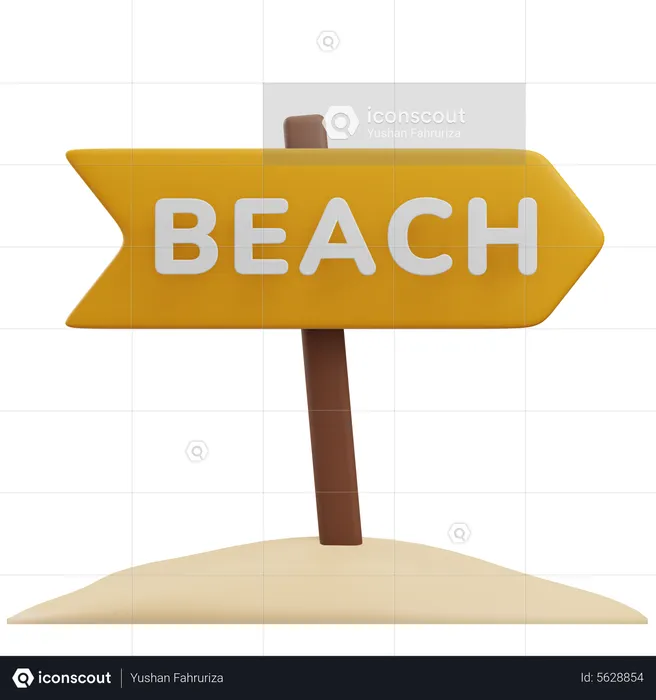 Prancha de praia  3D Icon