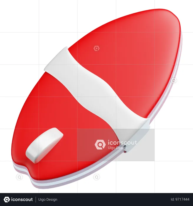 Prancha de surf  3D Icon