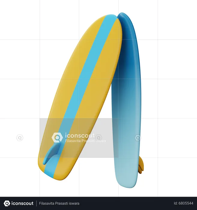 Prancha de surfe  3D Icon