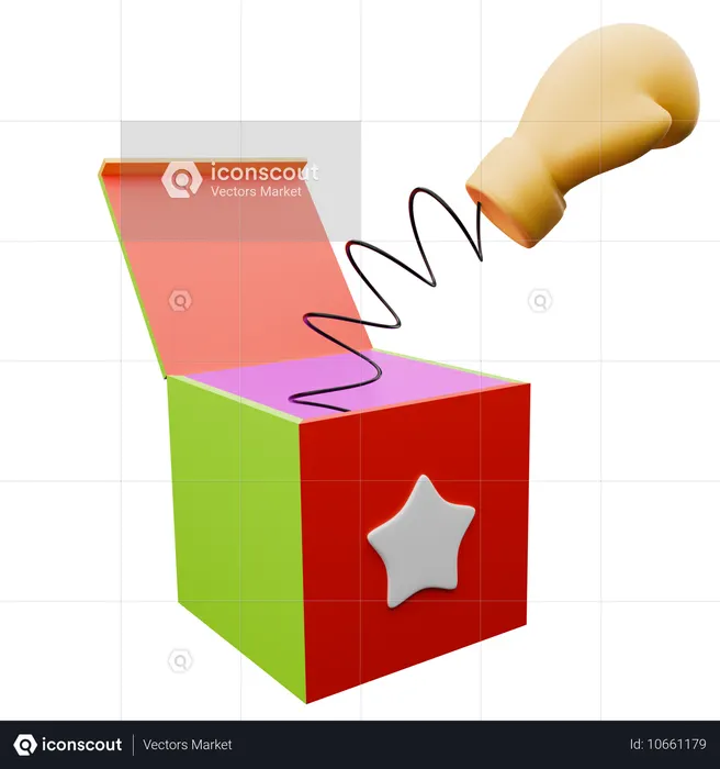 Prank Box  3D Icon