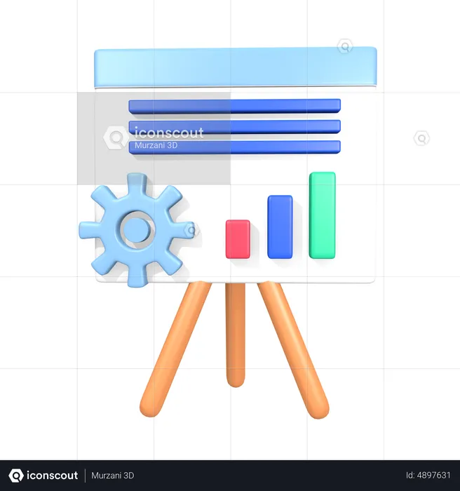 Präsentationsmanagement  3D Icon