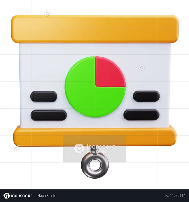 Präsentationstafel  3D Icon