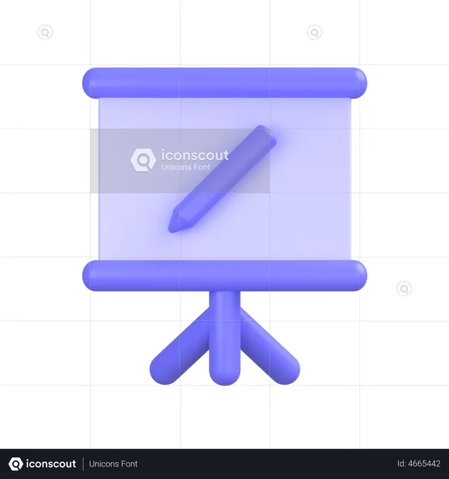 Präsentationstafel  3D Icon