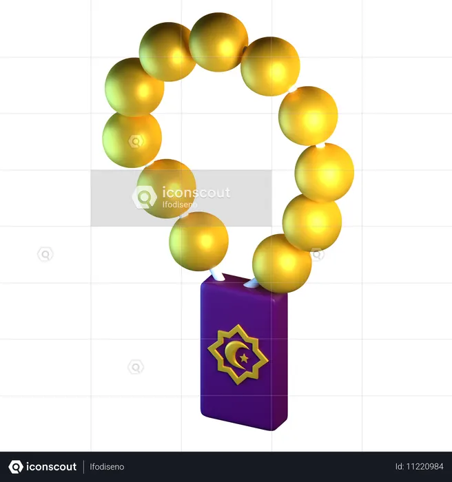 Prayer Beads  3D Icon