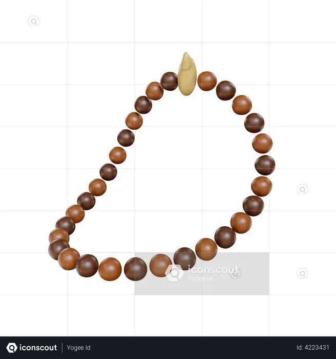 Prayer Beads  3D Illustration