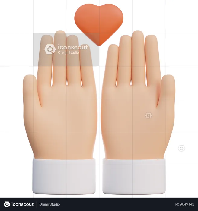 Prayer Hand  3D Icon