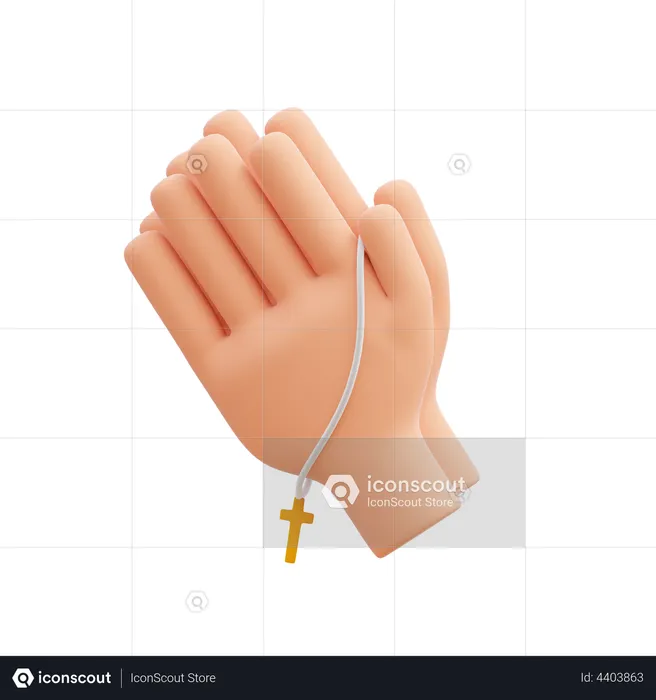 Praying  3D Icon