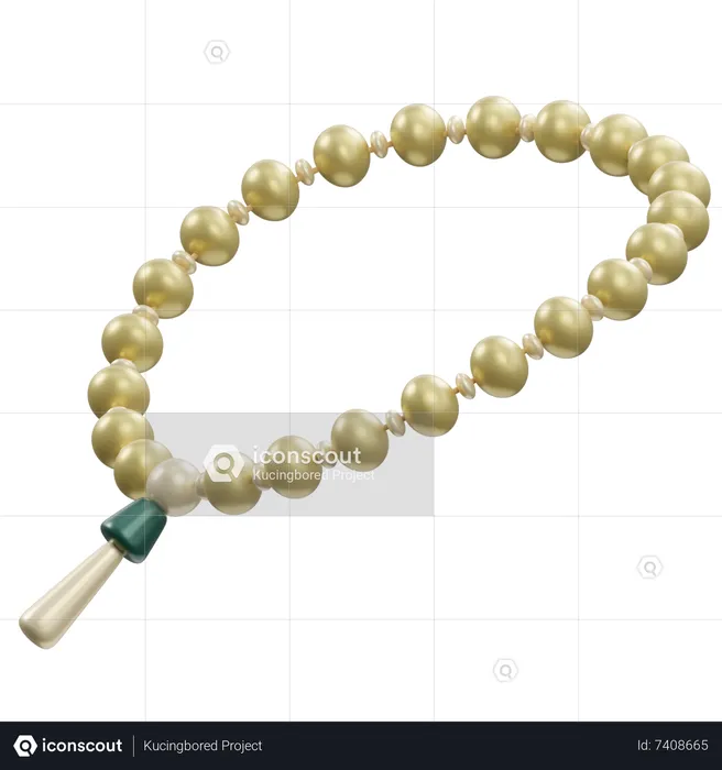 Praying Beads  3D Icon