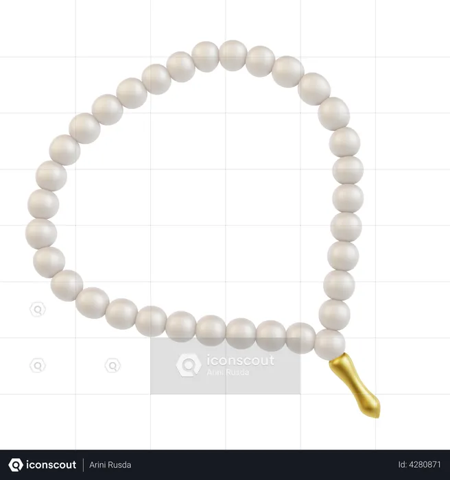 Praying Beads  3D Icon
