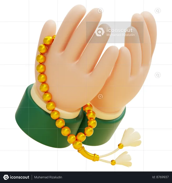 Praying hand  3D Icon