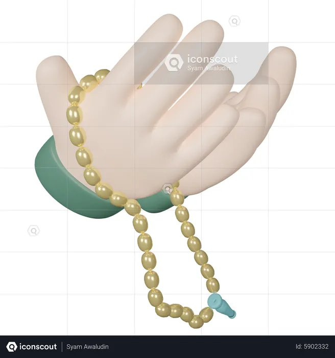 Praying Hand  3D Icon