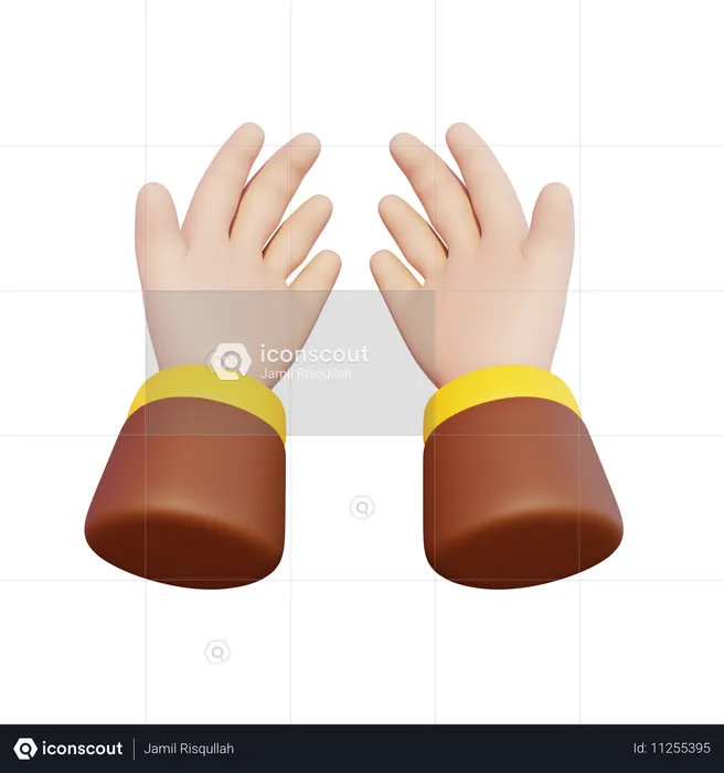 Praying Hands  3D Icon