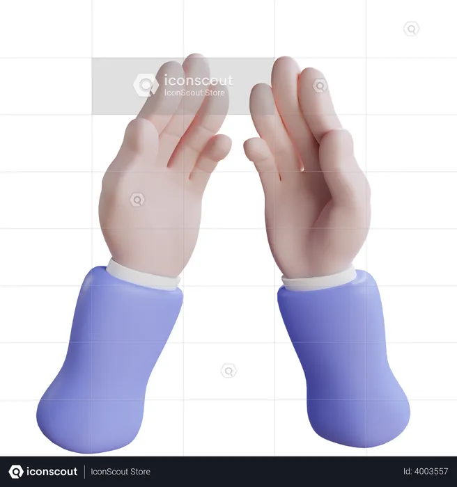 Praying Hands gesture  3D Icon