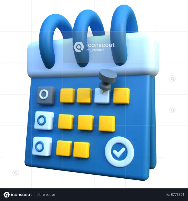 Prazo do calendário  3D Icon