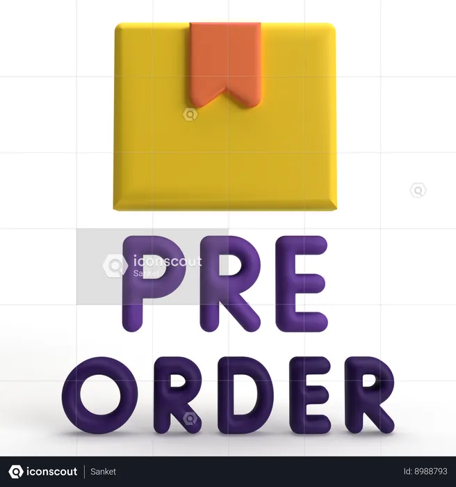 Pre Order  3D Icon