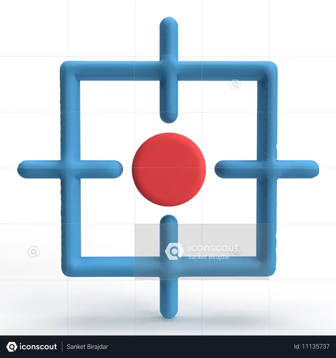 Precision  3D Icon