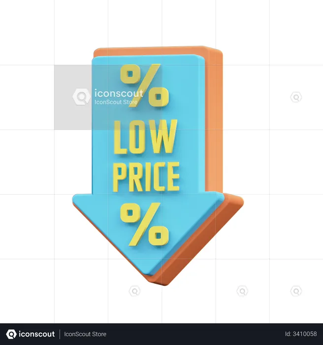 Preço baixo  3D Icon