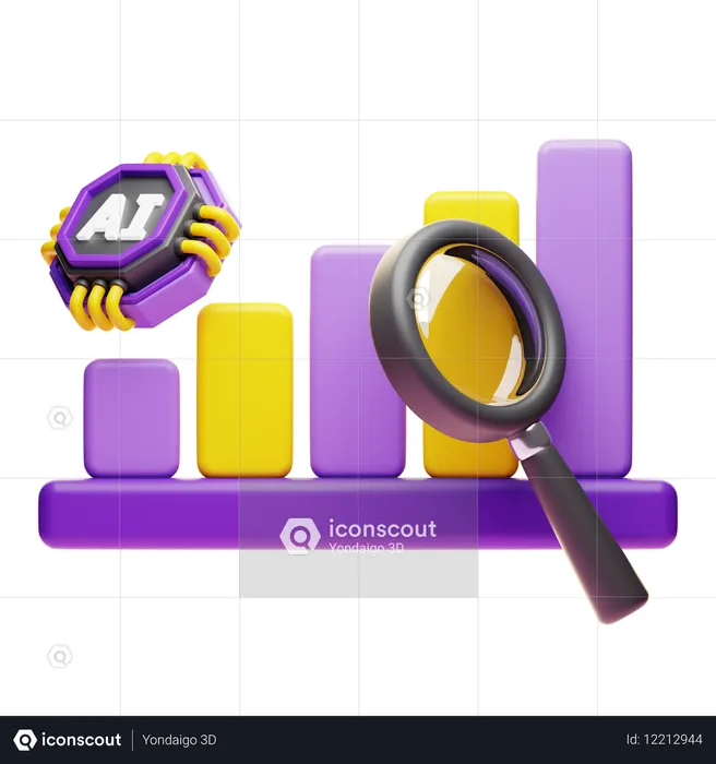 Predictive Analytics  3D Icon