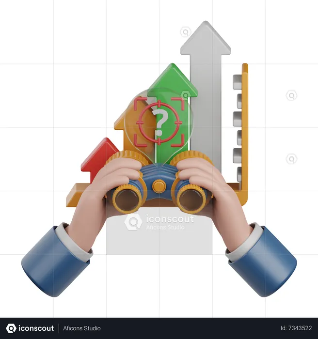 Predictive Chart  3D Icon