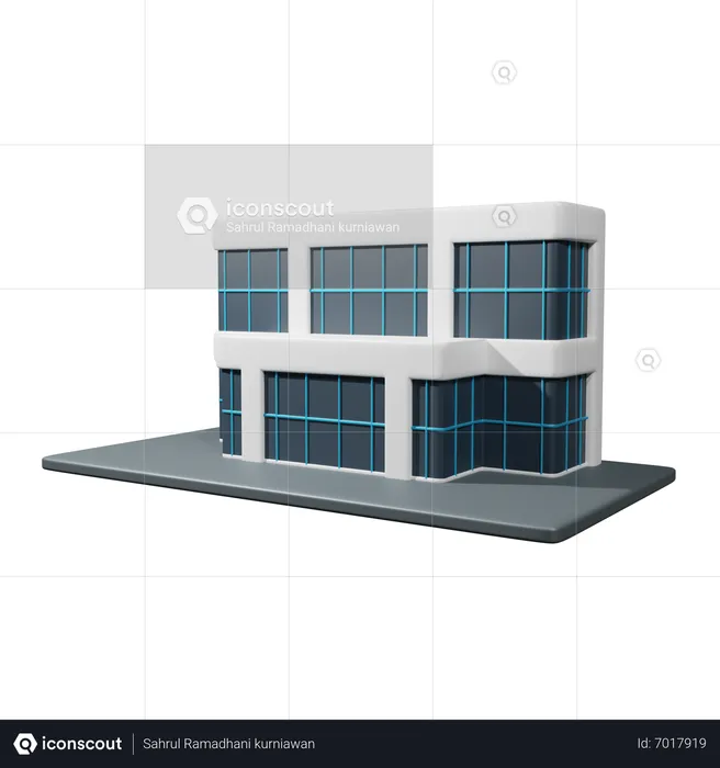 Prédio comercial  3D Icon