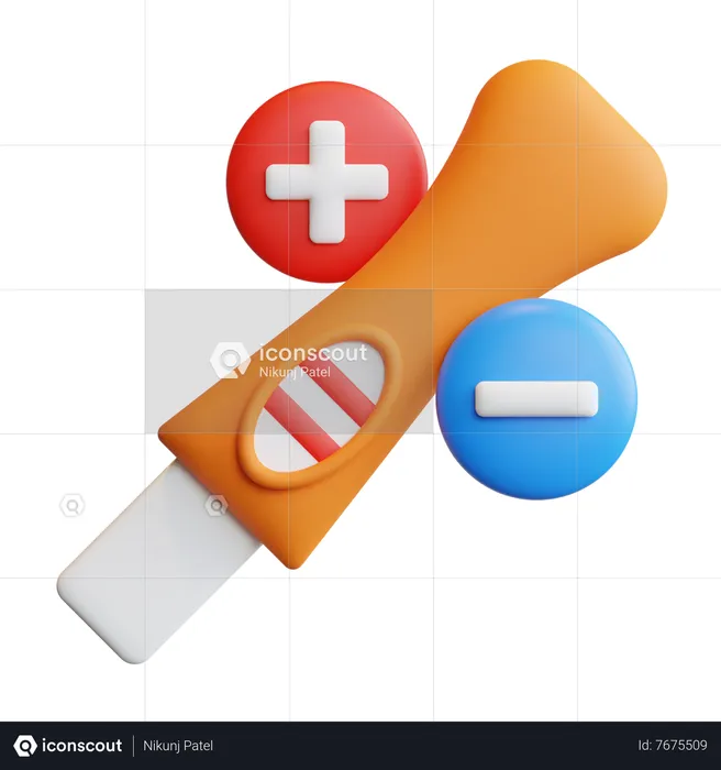 Pregnancy test  3D Icon