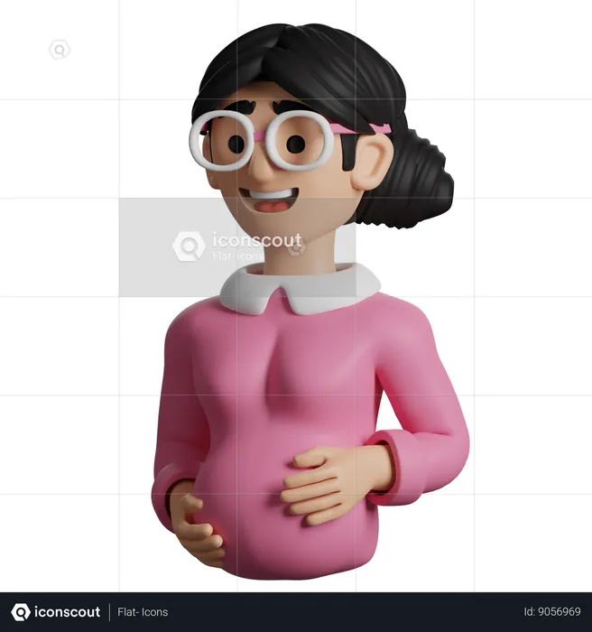 Pregnant Woman  3D Icon