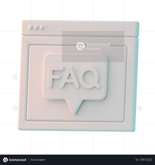 Preguntas más frecuentes  3D Icon