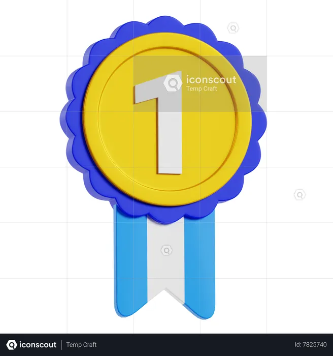 Premier gagnant du badge  3D Icon